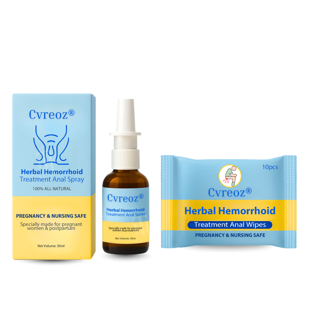 š·ļø EXCLUSIVE DEAL! 50% OFF - CvreozĀ® Herbal Hemorrhoid Treatment Anal Spray + Wipes