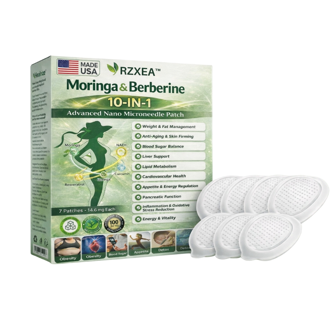 LIMITED STOCKS ONY! | Official Store |🩹 RZXEA™ Moringa & Berberine NAD+ 10-in-1 Nano Microneedle Patch
