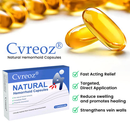 🔥Only 10 Discounts Remaining! 🔥Cvreoz® Natural Hemorrhoid Capsules