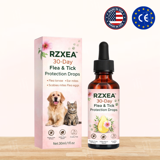 🐾Paws Fully Protected, Worry-Free | RZXEA™ 30-Day Flea & Tick Protection Drops