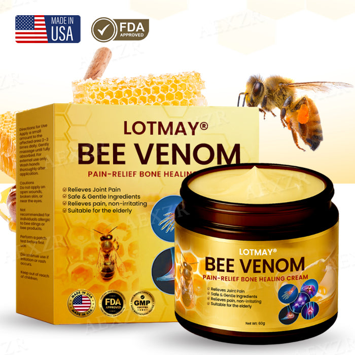 LOTMAY® Bee Venom Pain-Relief Bone Healing Cream ✨Fast Relief in 72 Hours✨