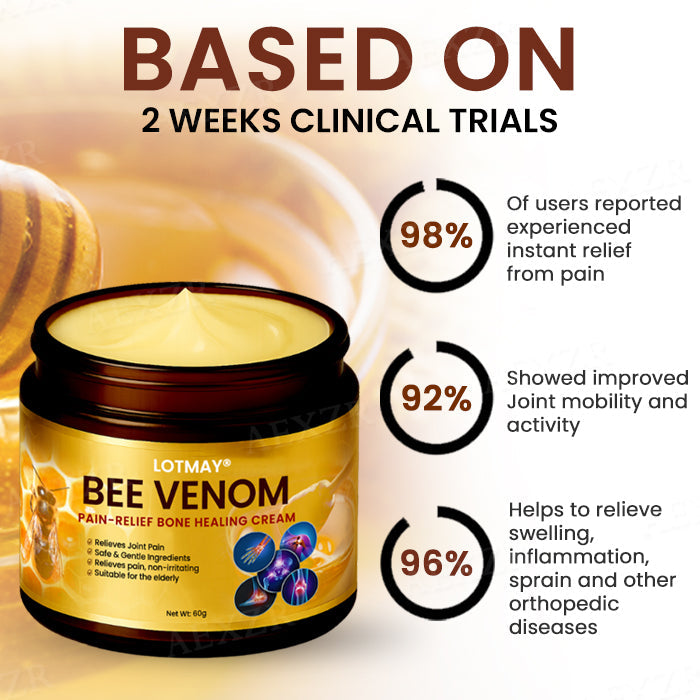 LOTMAY® Bee Venom Pain-Relief Bone Healing Cream ✨Fast Relief in 72 Hours✨