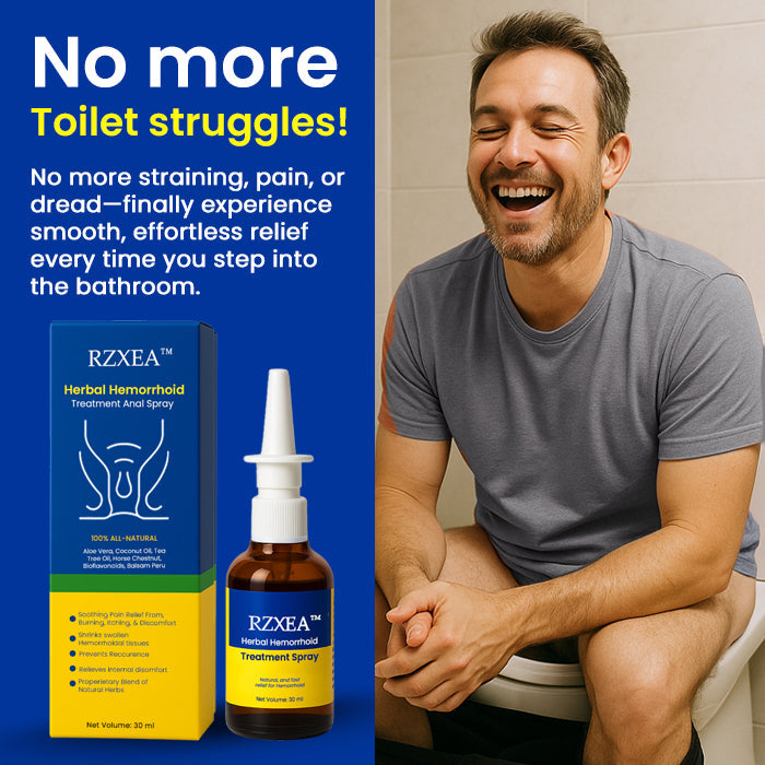 ⚡ EXCLUSIVE PROMO 50% OFF TODAY! - RZXEA™ Herbal Hemorrhoid Treatment Anal Spray