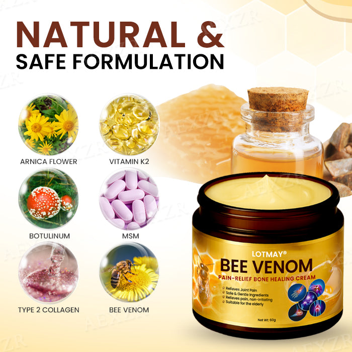LOTMAY® Bee Venom Pain-Relief Bone Healing Cream ✨Fast Relief in 72 Hours✨
