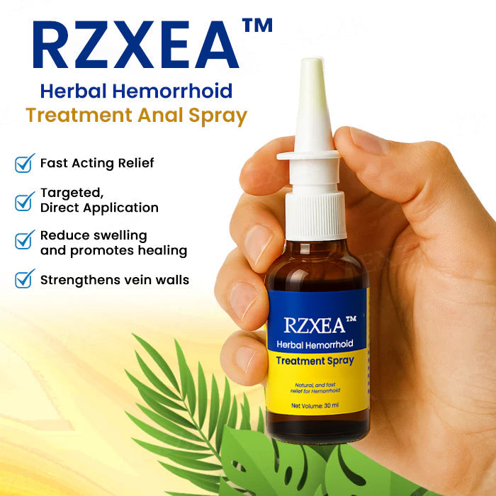 ⚡ EXCLUSIVE PROMO 50% OFF TODAY! - RZXEA™ Herbal Hemorrhoid Treatment Anal Spray