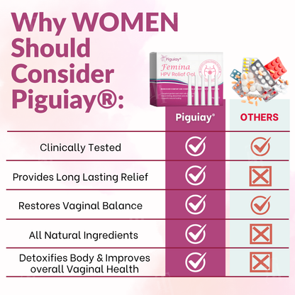 Piguiay® Femina HPV Relief Gel✨𝐄𝐟𝐟𝐞𝐜𝐭𝐢𝐯𝐞 𝐑𝐞𝐥𝐢𝐞𝐟 𝐟𝐫𝐨𝐦 𝐇𝐏𝐕 𝐒𝐲𝐦𝐩𝐭𝐨𝐦𝐬✨