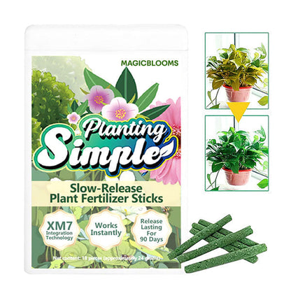 🏆Official Store | 🌺 All-in-one Balanced Nutrition🌺AEXZR® MagicBlooms Slow-Release Plant Fertilizer Spikes
