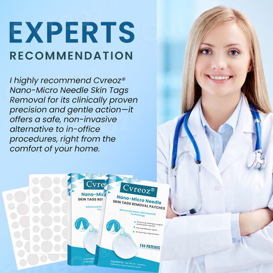 Cvreoz® Nano-Micro Needle Skin Tags Removal Patches